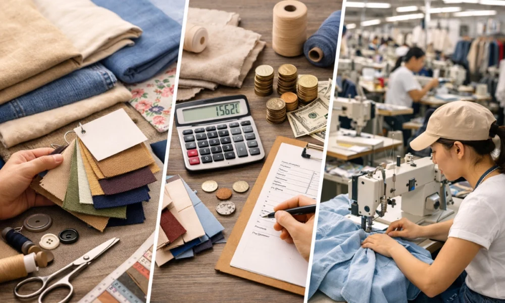 ขั้นตอนเริ่มผลิตเสื้อผ้า ตั้งแต่เลือกผ้า คิดต้นทุน และสั่งผลิตกับโรงงานผลิตเสื้อ